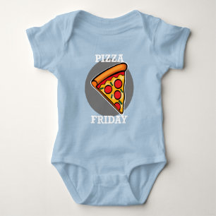 Pizza Friday Design - Baby Jersey Bodysuit