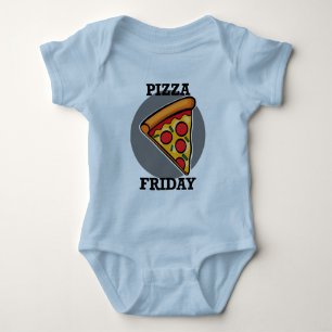 Pizza Friday Design - Baby Jersey Bodysuit
