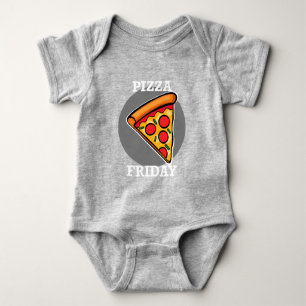 Pizza Friday Design - Baby Jersey Bodysuit