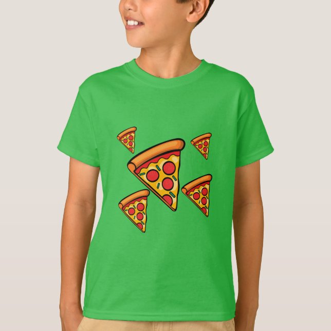 Pizza Friday Design - Kids' Basic T-Shirt (Front)