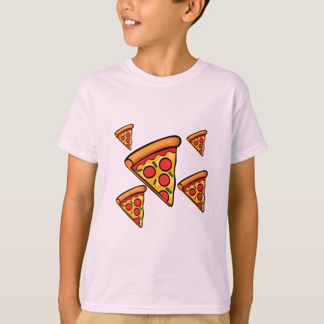 Pizza Friday Design - Kids' Basic T-Shirt (Front)