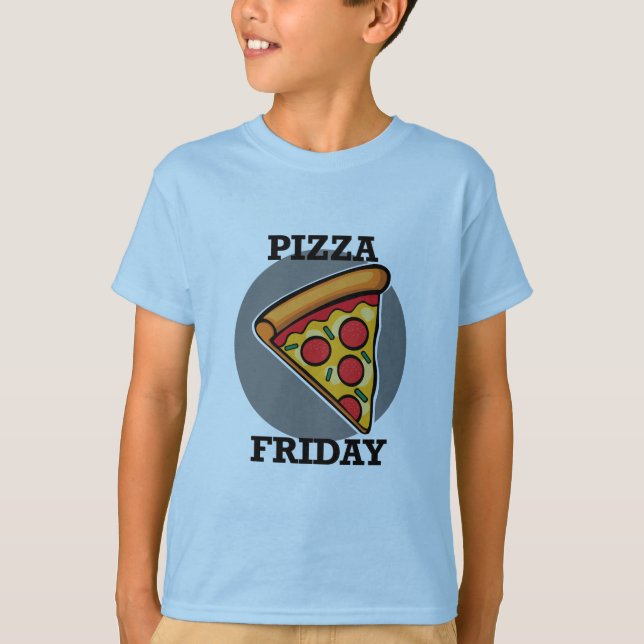 Pizza Friday Design - Kids' Basic T-Shirt (Front)