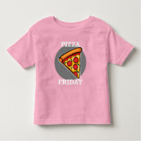 Pizza Friday Design - Toddler Fine Jersey T-Shirt