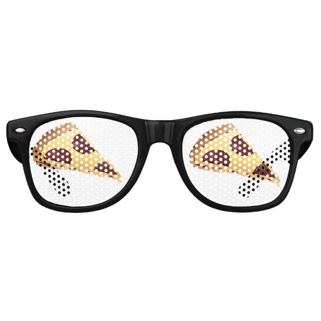 PIZZA FUNNY PARTY SUNGLASSES (Front)