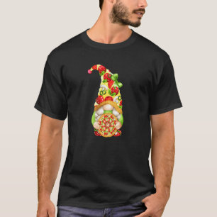 Pizza Gnomie With Cute Pizza Pattern And Gnome T-Shirt