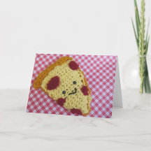 Pizza greeting card