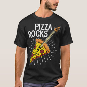 Pizza Guitar - Funny Pizza Rocks T-Shirt