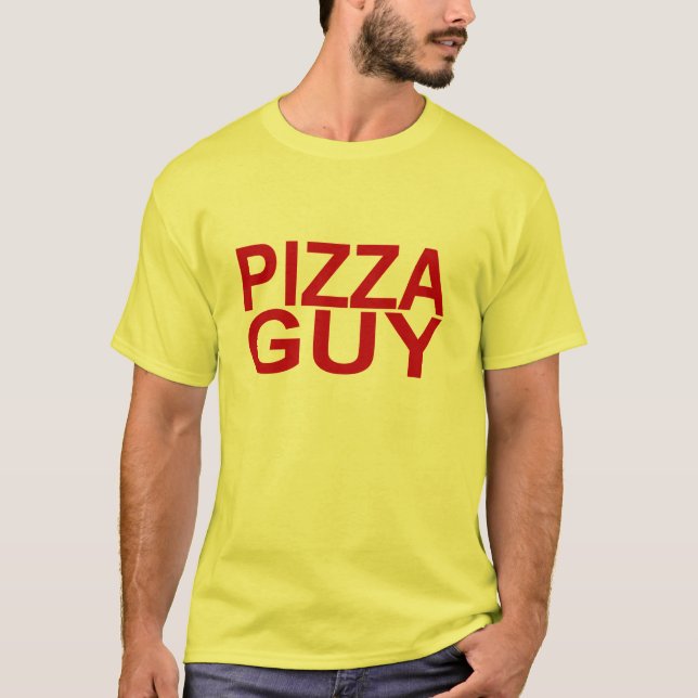 Pizza Guy Red T-Shirt (Front)