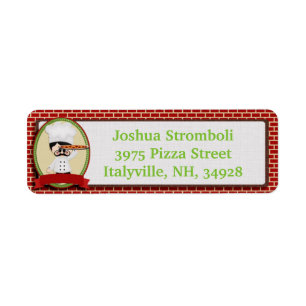 Pizza Guy Return Address Labels