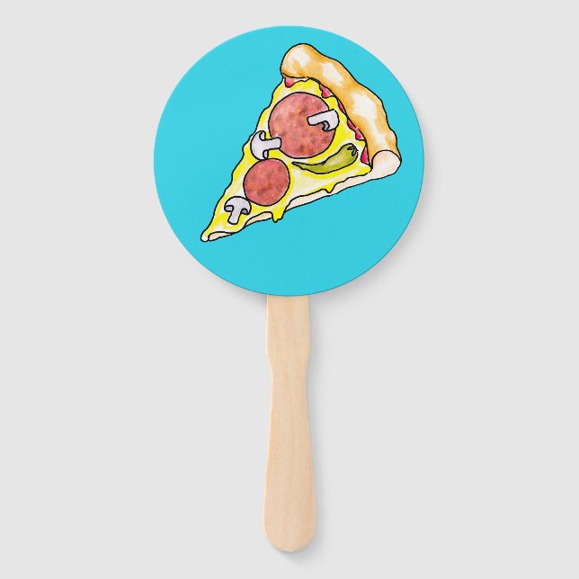 Pizza Hand Fan (Front)