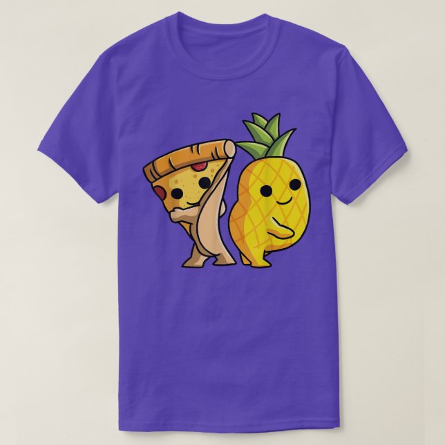Pizza Hawaii Couple Dance Pineapple And Pizza Love T-Shirt (Design Front)