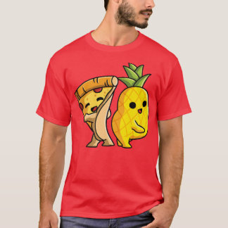 Pizza Hawaii Couple  Dancing Pineapple And Pizza L T-Shirt