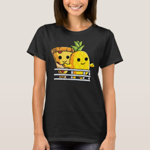 Pizza Hawaii Pineapple And Pizza At Ship Railing T-Shirt