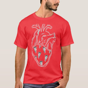 Pizza Heart Anatomy Tattoo Style 16573278 T-Shirt