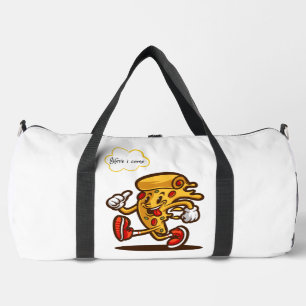 pizza, here i come duffle bag
