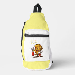 pizza, here i come sling bag