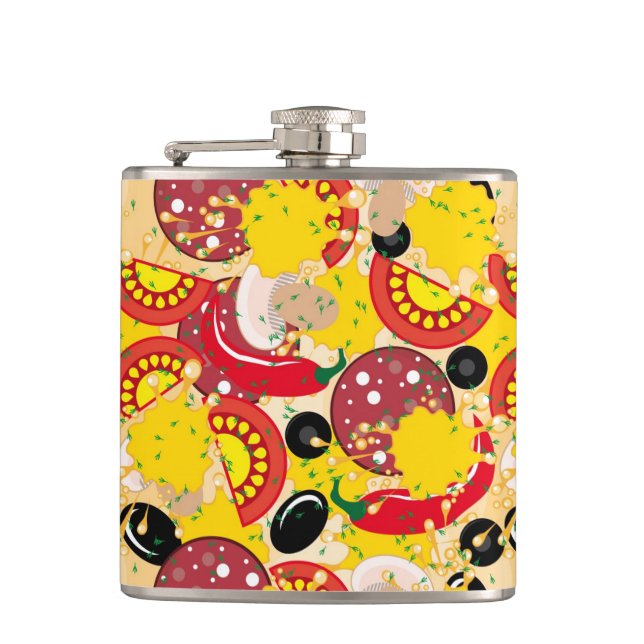 Pizza Hip Flask (Front)