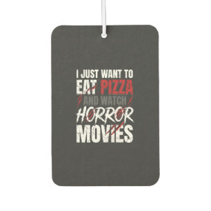 Pizza Horror Movies Halloween Design_1 Car Air Freshener