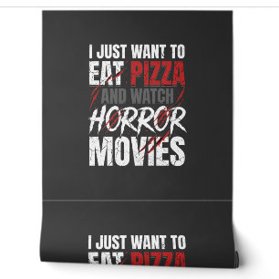 Pizza Horror Movies Halloween Design_1 Wallpaper