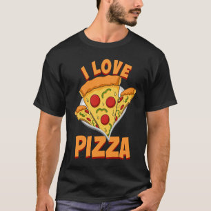 Pizza  I Love Food Chef  Restaurant T-Shirt