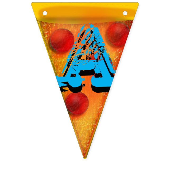 Pizza Is My Bae Pizza Party Bunting Pendants (Fifteenth Flag)