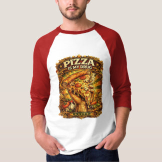 Pizza Is My Drug Funny Pizza Lover Retro Vintage D T-Shirt