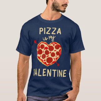 Pizza Is My Valentine Funny Valentines Day Boys Ki T-Shirt