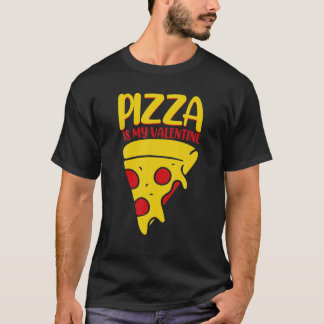 Pizza Is My Valentine Funny Valentines Day Boys Ki T-Shirt