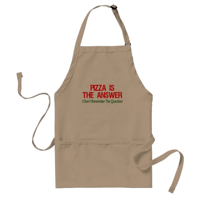 Pizza Is The Answer Standard Apron (Front)