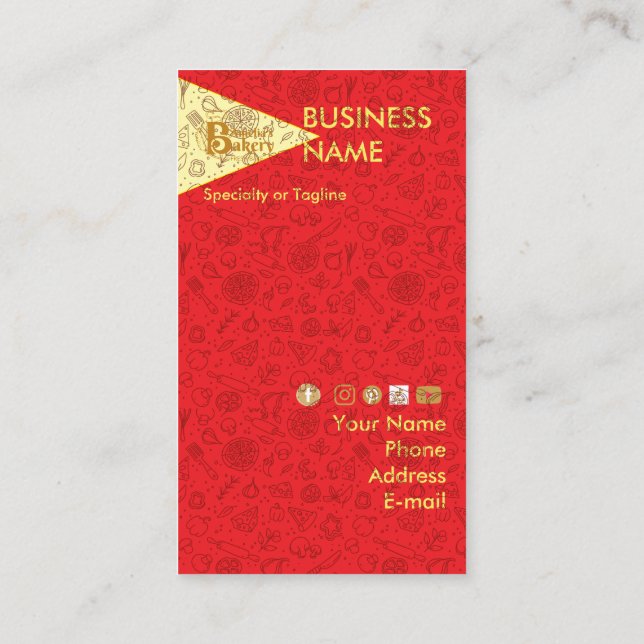 Pizza is the best business card (Back)