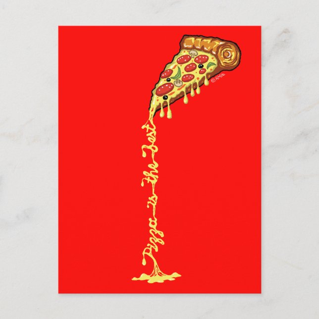 Pizza is the best postcard (Front)