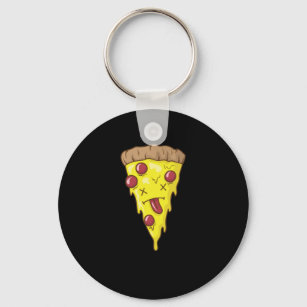 Pizza ist K.O. Fast food Steinofen Käse Key Ring