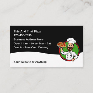 Pizza Italian Restaurant Business Cards