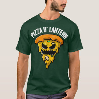 Pizza Jack O Lantern Lazy Halloween Costume Funny T-Shirt