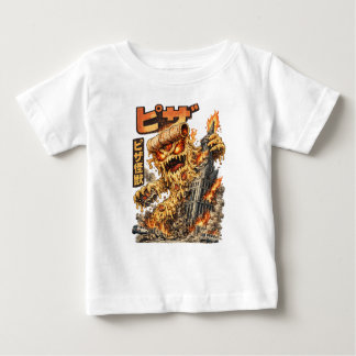 Pizza Kaiju – The Cheesy Destruction Baby T-Shirt