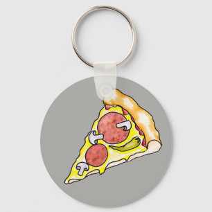 Pizza Key Ring