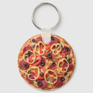 Pizza Key Ring