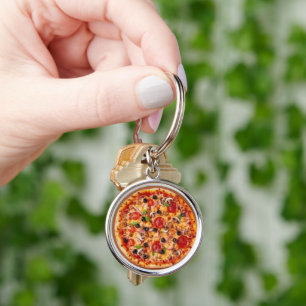 Pizza Key Ring