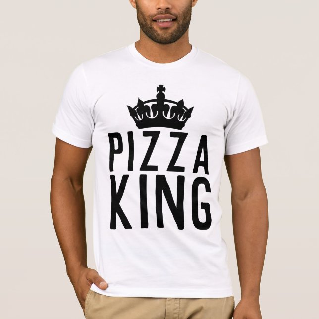 PIZZA KING Men's Funny T-Shirts (Front)