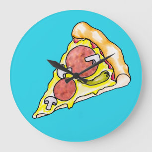 Pizza Large Clock