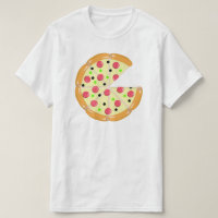 Pizza Less One Slice Father's Day Men's White