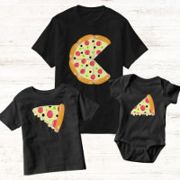 Pizza Less Two Slices Father's Day Men's Black