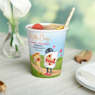 Pizza Love Funny Paper Cups