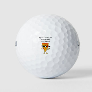 pizza love golf balls