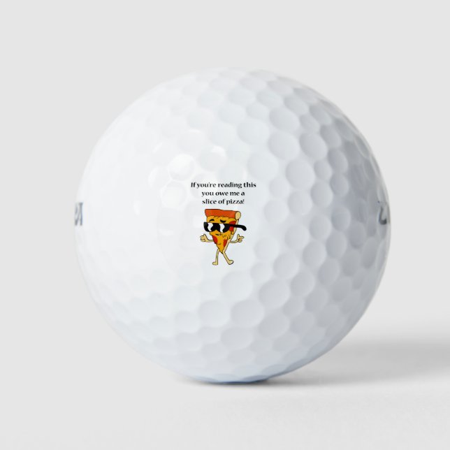 pizza love golf balls (Front)