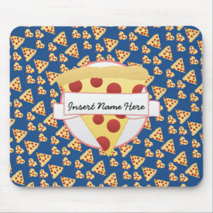 Pizza Lover Customisable Monogram Mouse Pad