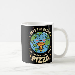 Pizza lover earth day save the planet coffee mug