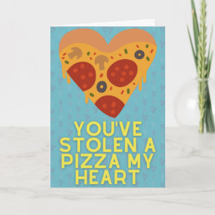 Pizza Lover Funny Valentine Card