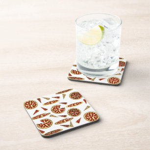 Pizza Lover's Pattern Coaster