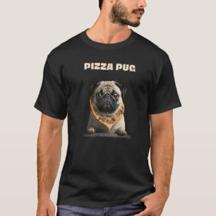 Pizza Loving Pug Unique Cute Dog T-Shirt